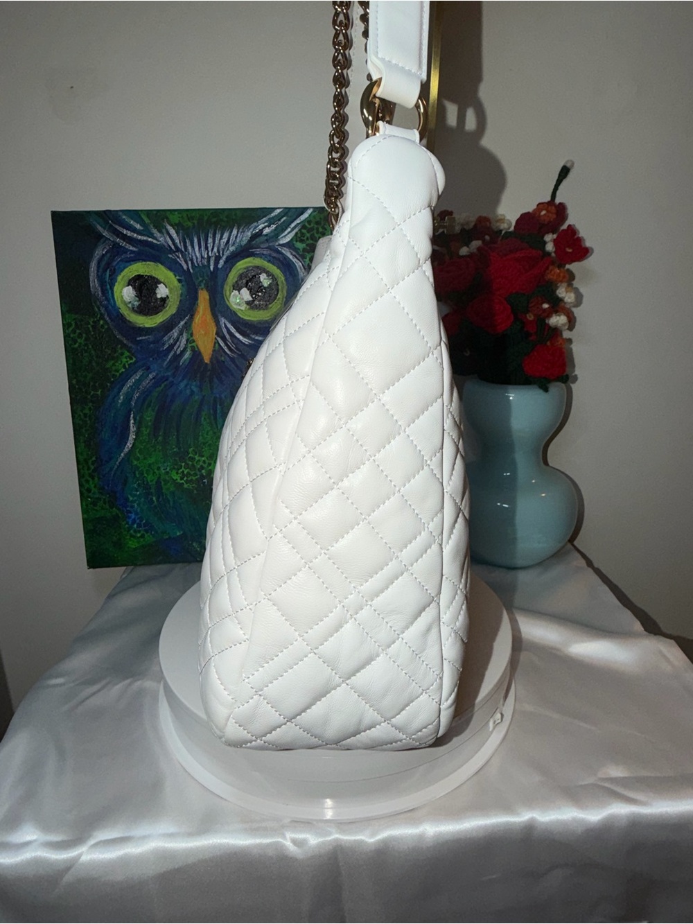 Kurt Geiger White Brixton Large Hobo NWT - Picture 3 of 7